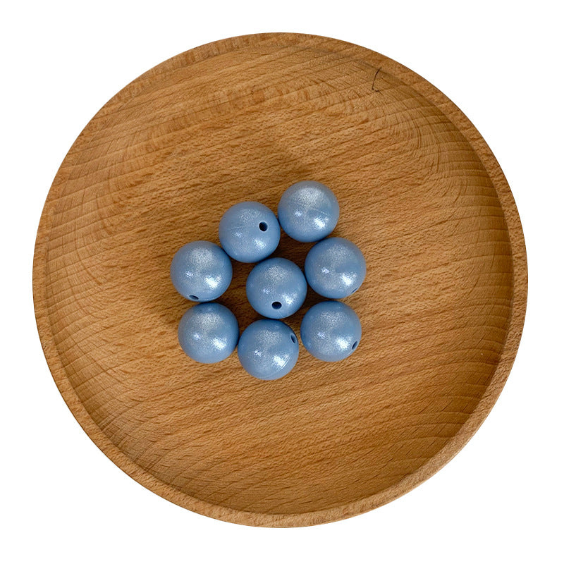 Wholesale 50pcs/pack 15MM Fine Shiny Silicone Round Beads
